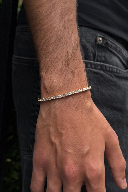 3mm Tennis Bracelet - Gold