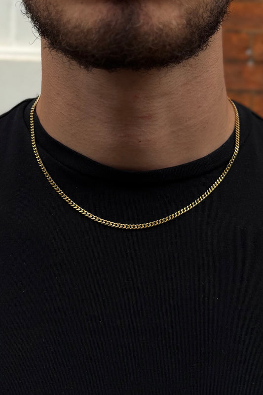 3mm Miami Cuban Chain - Gold