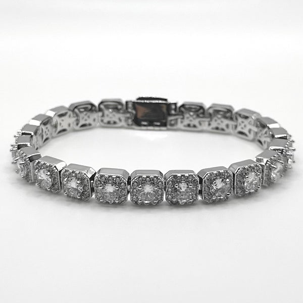 7mm Clustered Tennis Bracelet