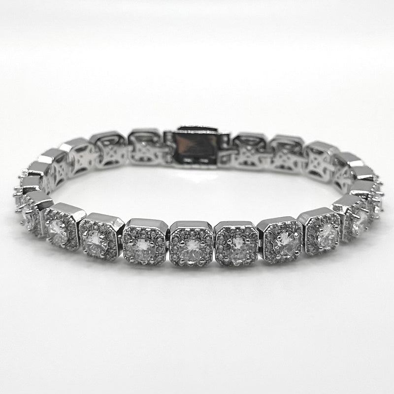 7mm Clustered Tennis Bracelet