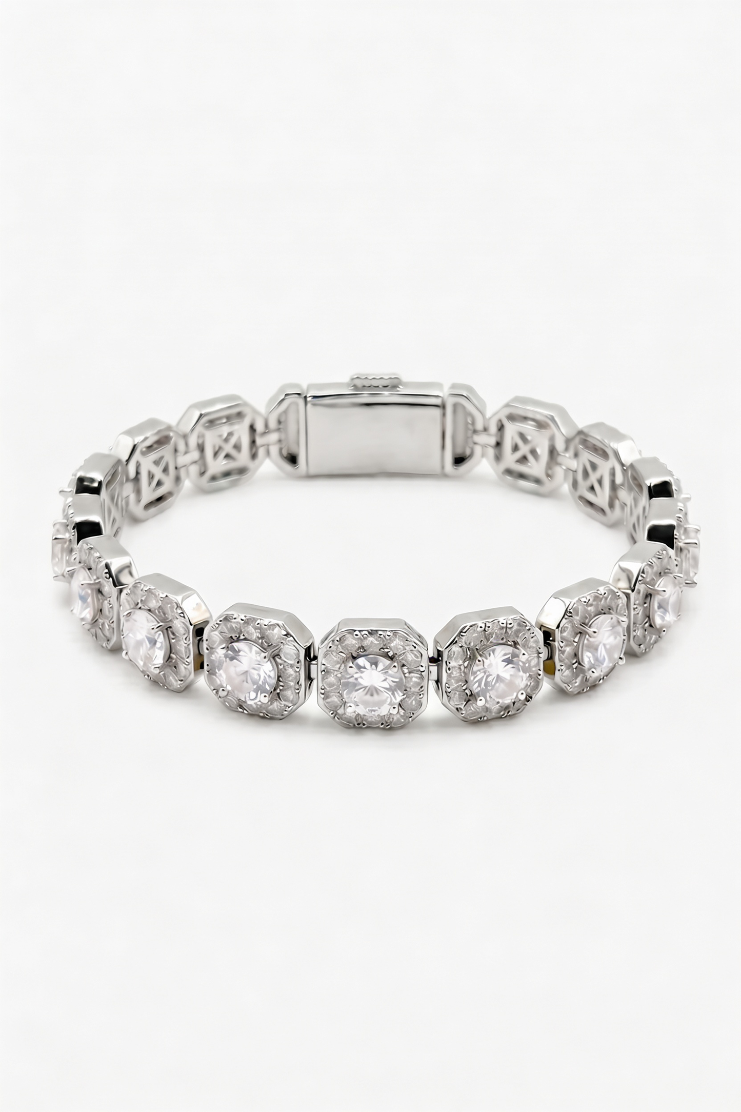 10mm Clustered Tennis Bracelet