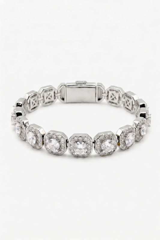 10mm Clustered Tennis Bracelet