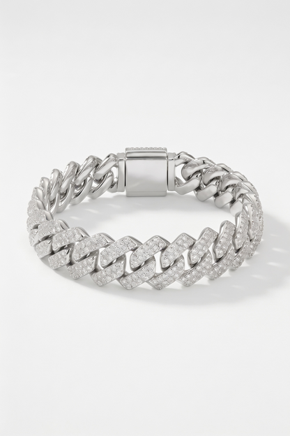 14mm Iced Prong Bracelet