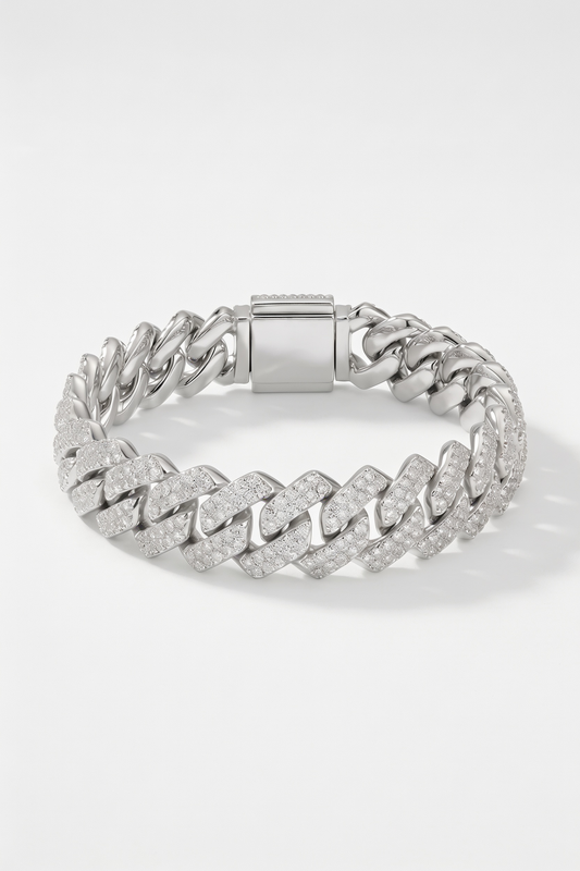 14mm Iced Prong Bracelet