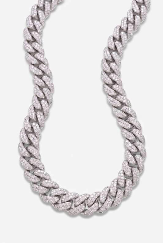 14mm Iced Prong Chain