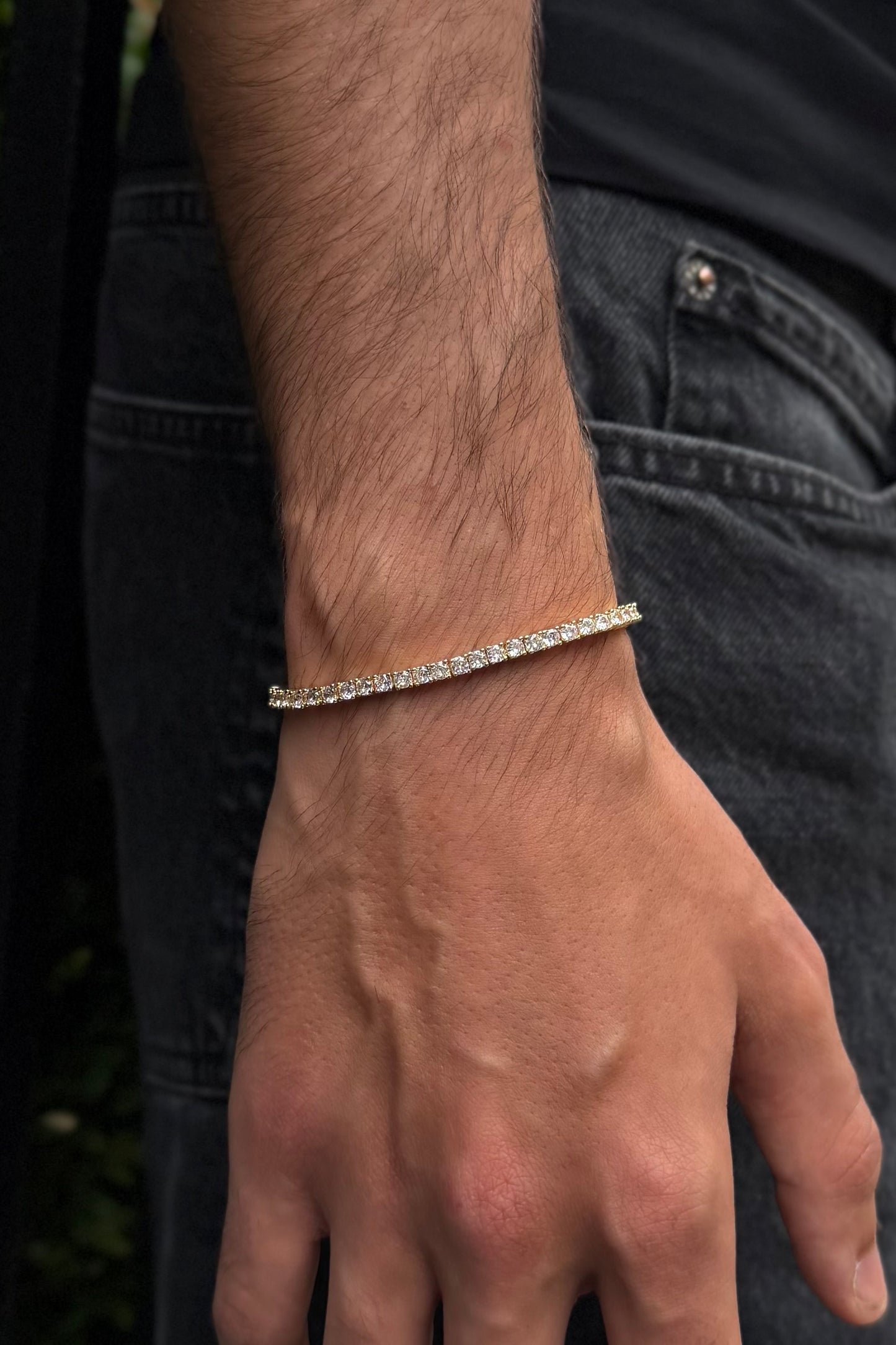 3mm Tennis Bracelet - Gold