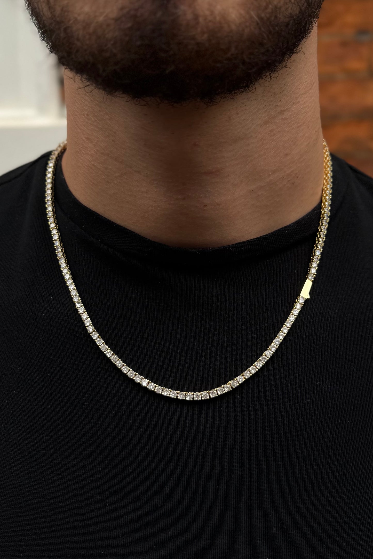 3mm Tennis Chain - Gold
