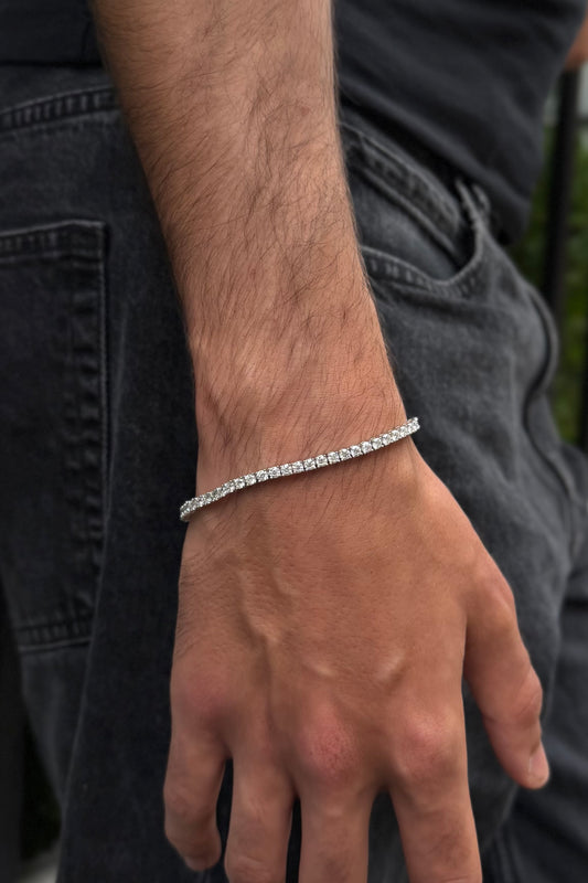 3mm Moissanite Tennis Bracelet