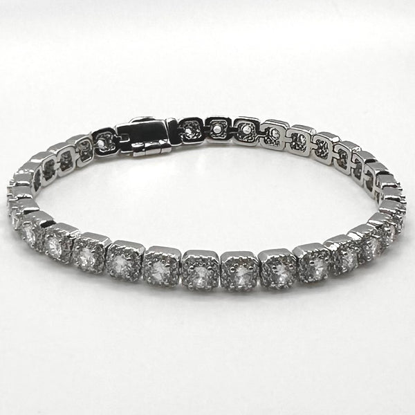 5mm Clustered Tennis Bracelet