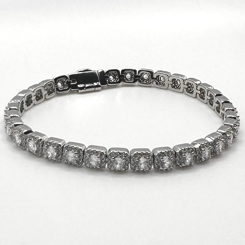 5mm Clustered Tennis Bracelet