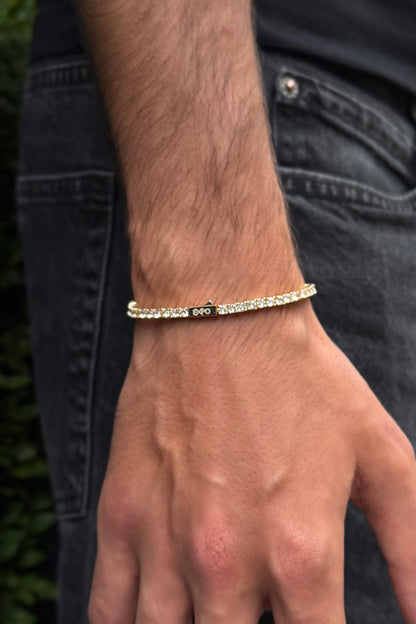 3mm Tennis Bracelet - Gold