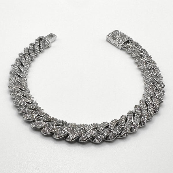 10mm Iced Prong Bracelet