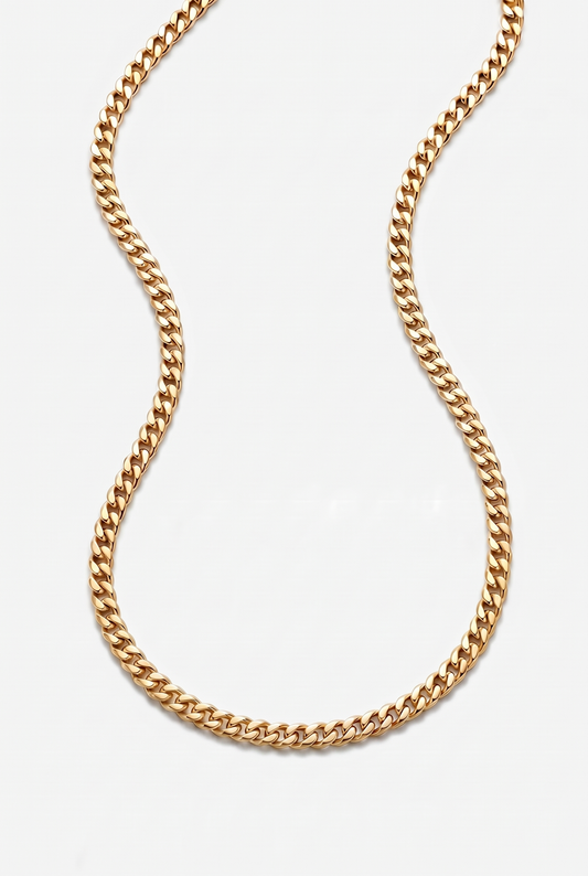 3mm Miami Cuban Chain - Gold