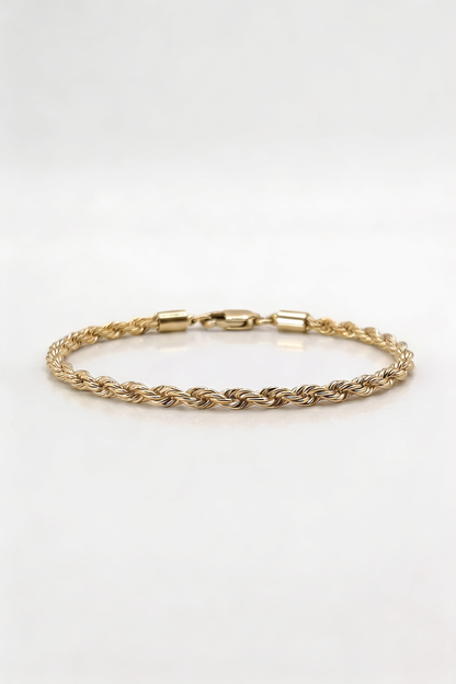 3mm Rope Bracelet - Gold