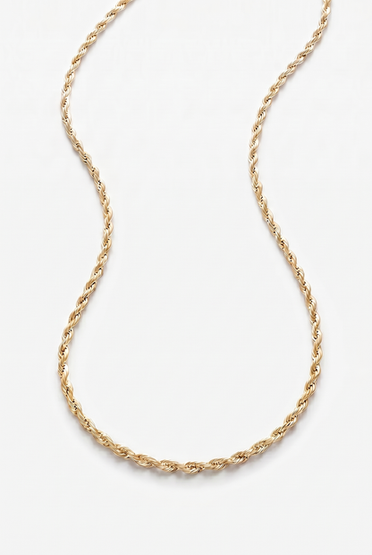3mm Rope Chain - Gold