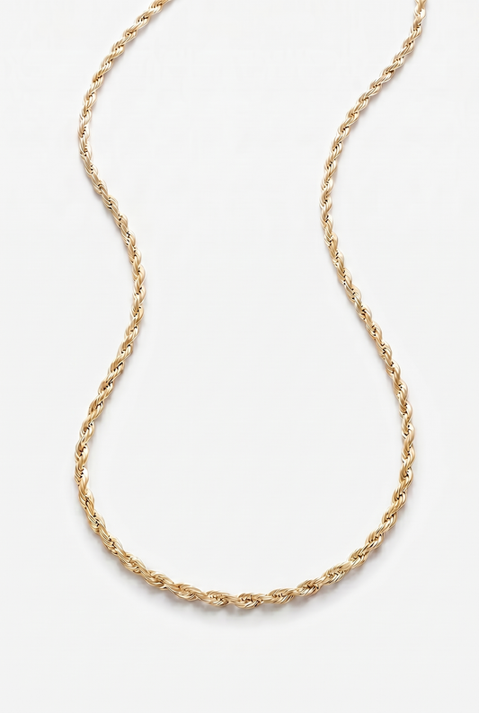 3mm Rope Chain - Gold