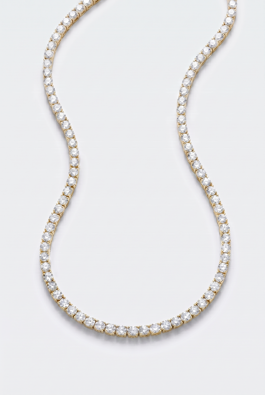 3mm Tennis Chain - Gold