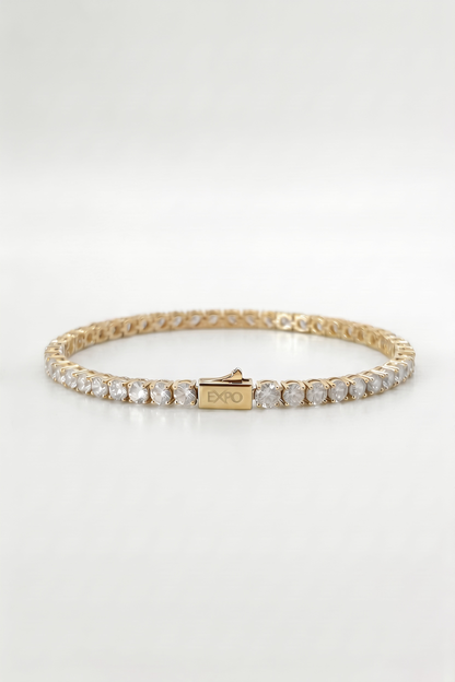 3mm Tennis Bracelet - Gold