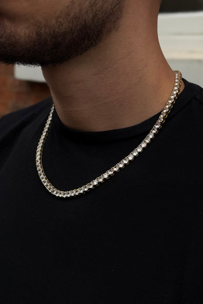 5mm Tennis Chain - Gold