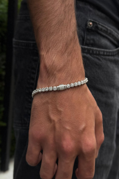5mm Clustered Tennis Bracelet