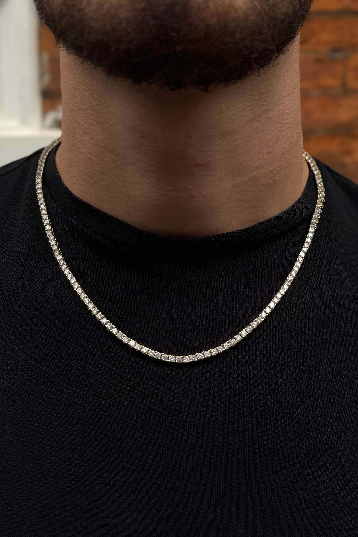 3mm Tennis Chain - Gold
