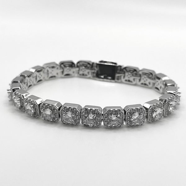 7mm Clustered Tennis Bracelet