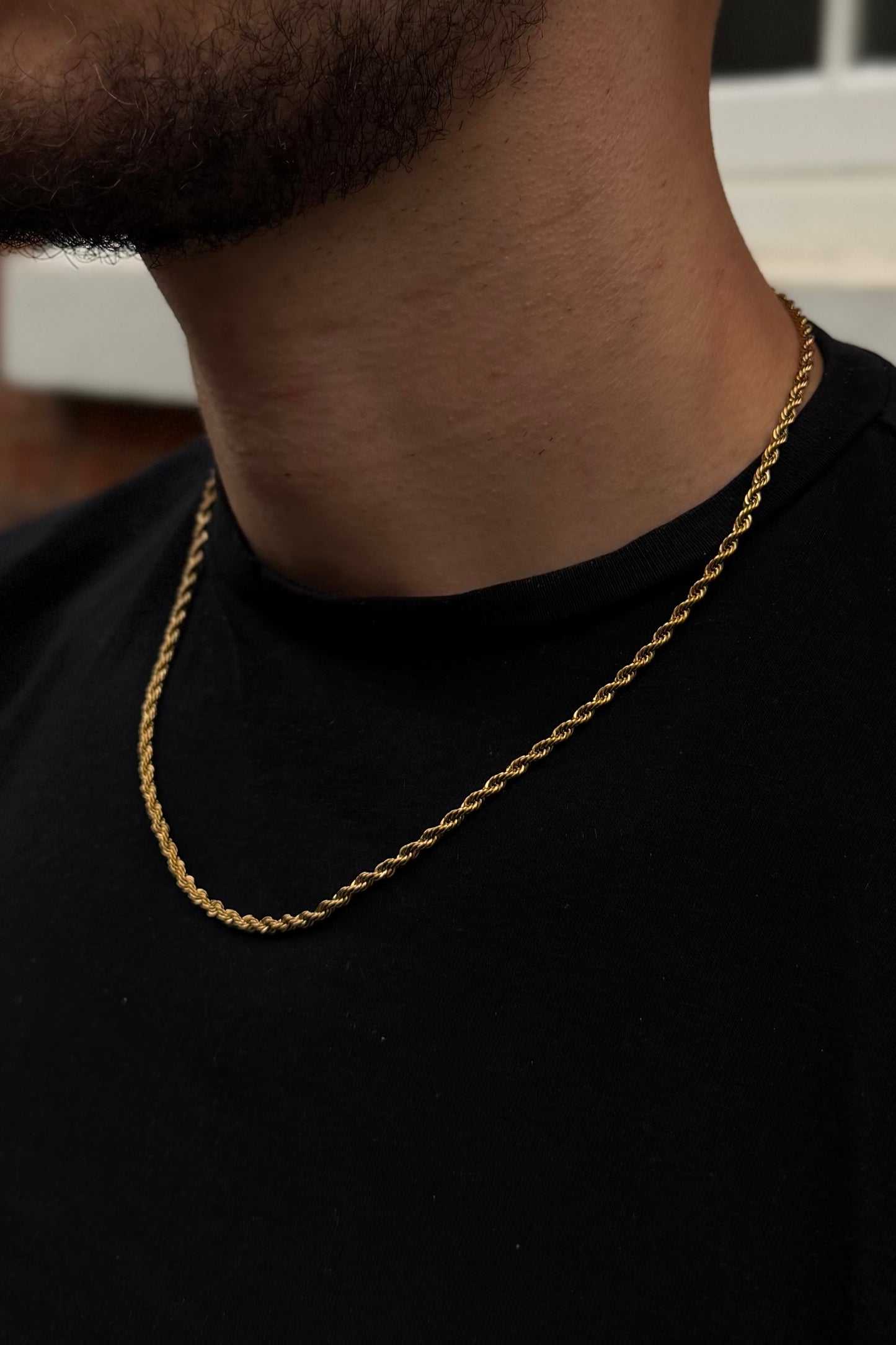 3mm Rope Chain - Gold