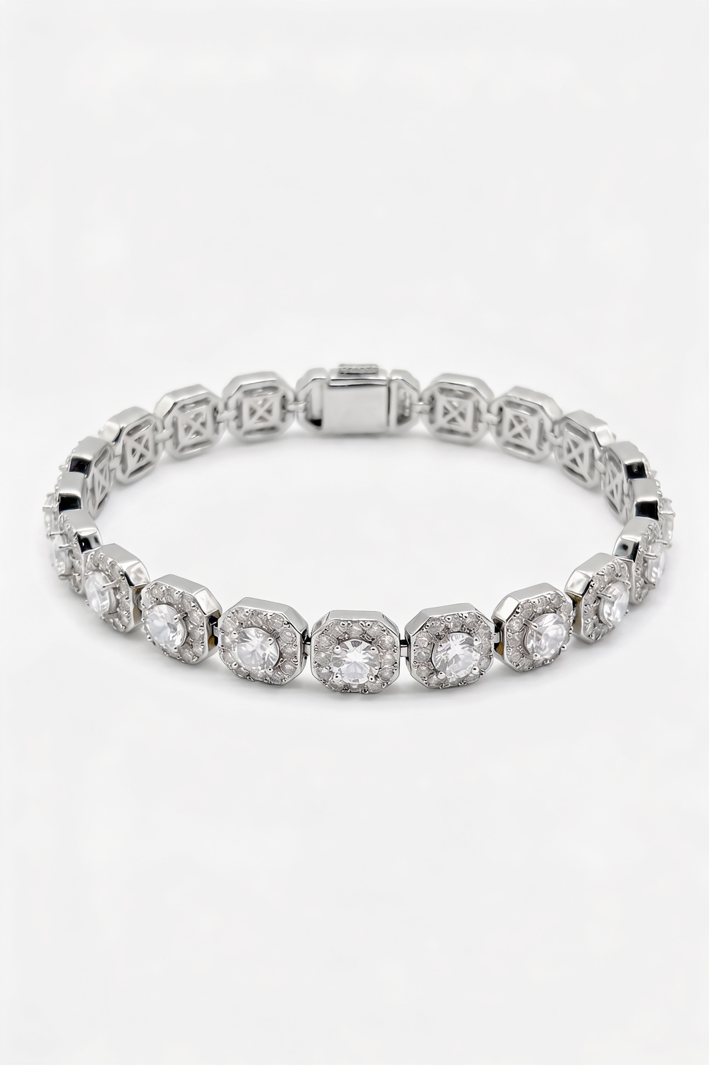 5mm Clustered Tennis Bracelet