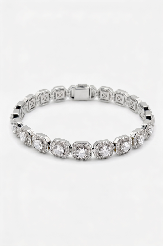 5mm Clustered Tennis Bracelet
