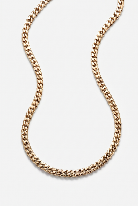 5mm Miami Cuban Chain - Gold