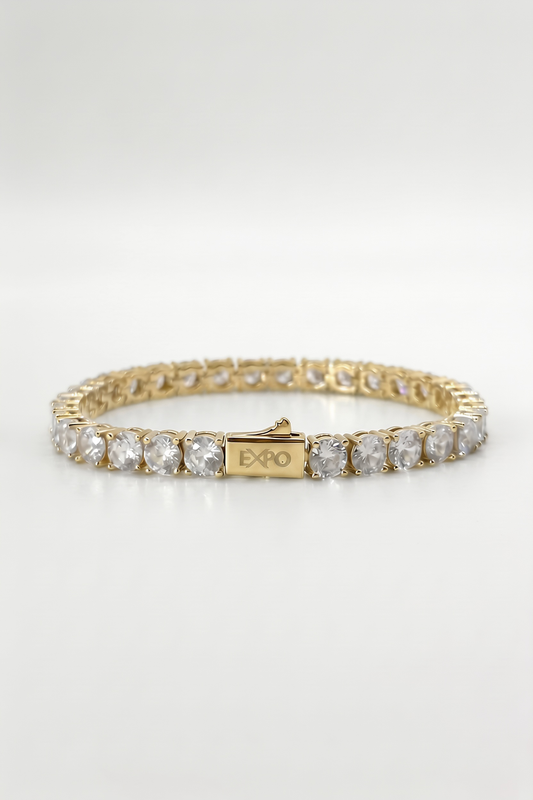 5mm Tennis Bracelet - Gold