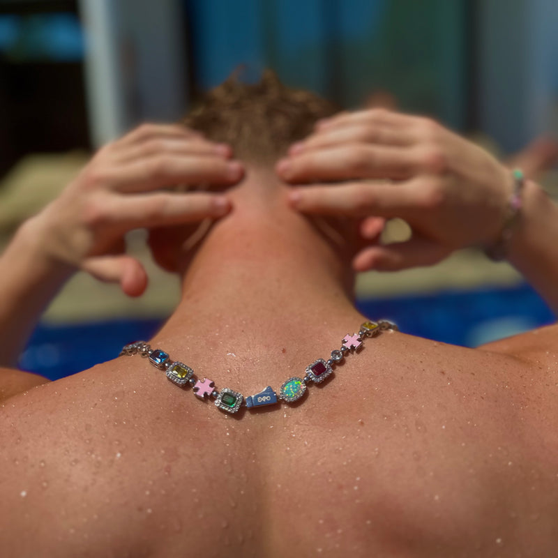 Multi Gemstone Chain