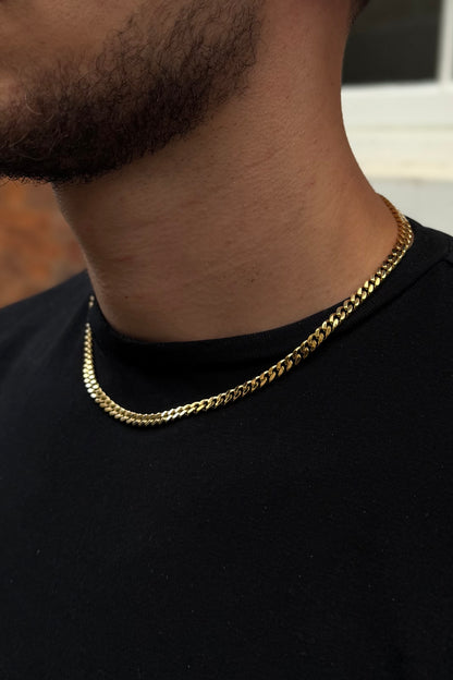 5mm Miami Cuban Chain - Gold