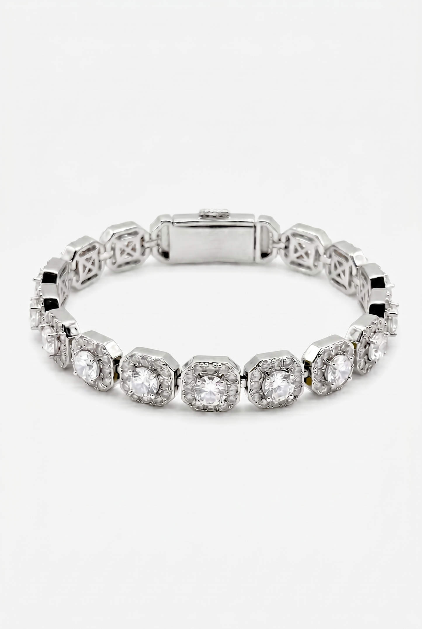 7mm Clustered Tennis Bracelet