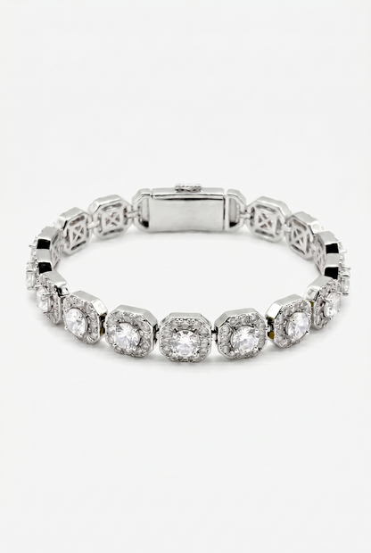7mm Clustered Tennis Bracelet