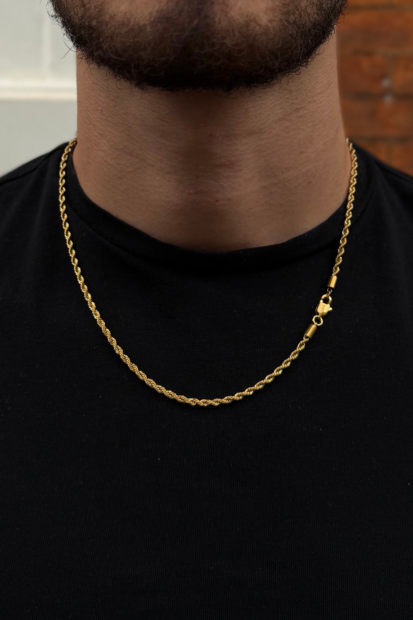 3mm Rope Chain - Gold
