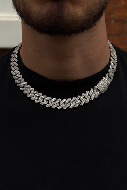 14mm Iced Prong Chain