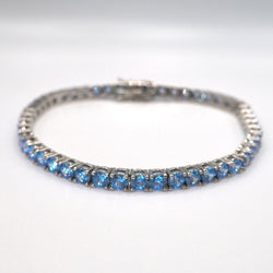 4mm Blue Tennis Bracelet