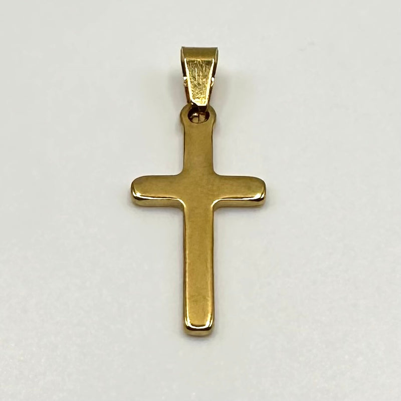 Plain Cross Pendant - Gold
