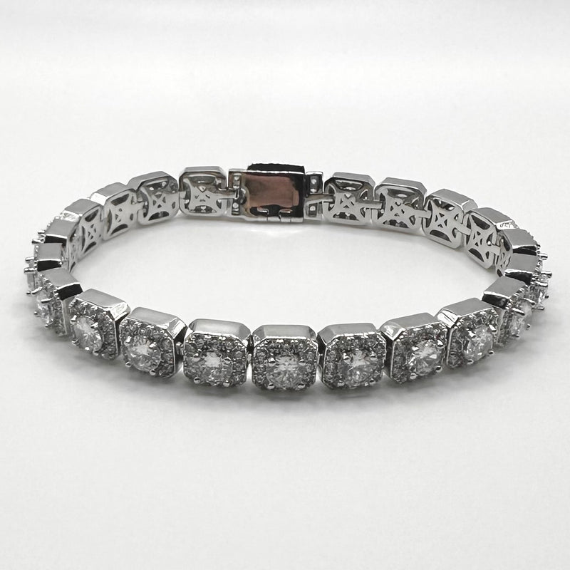 7mm Clustered Tennis Bracelet