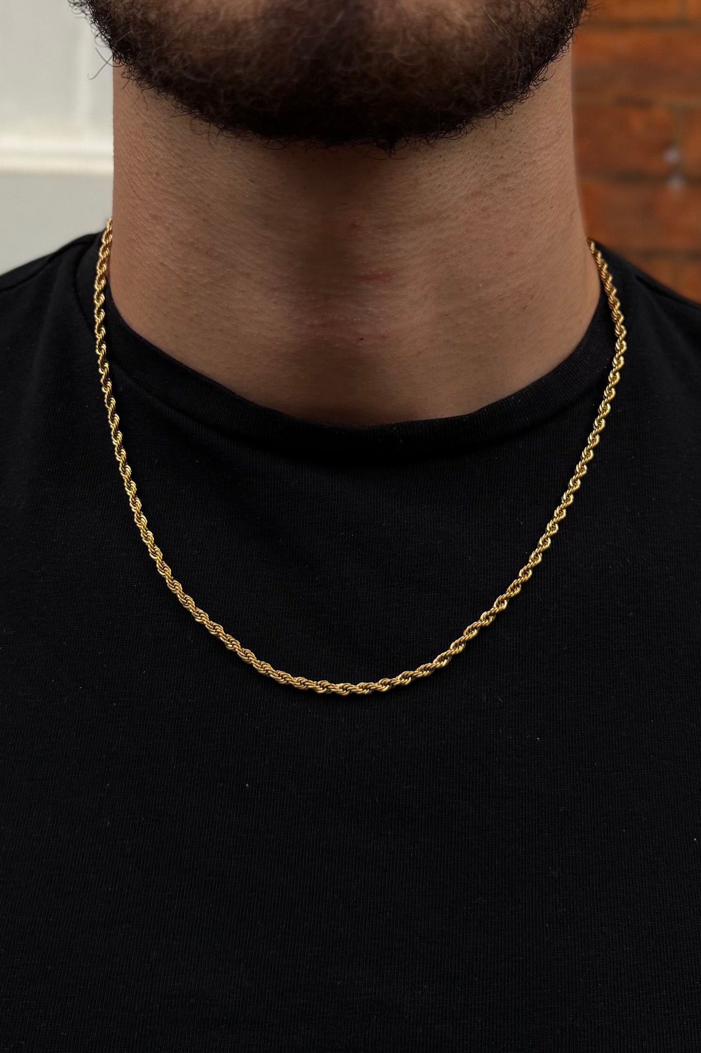3mm Rope Chain - Gold