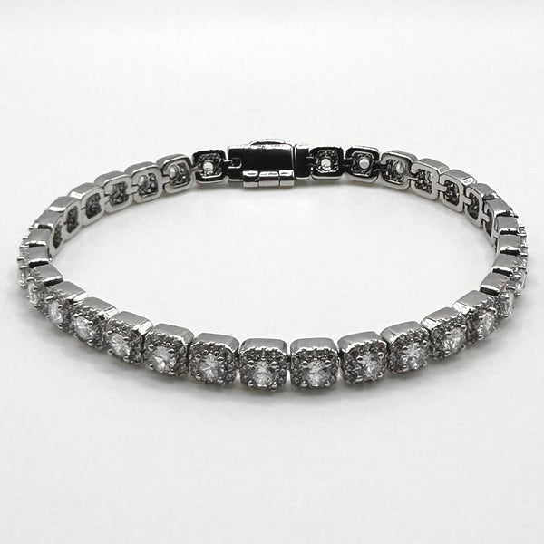 5mm Clustered Tennis Bracelet