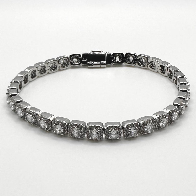 5mm Clustered Tennis Bracelet