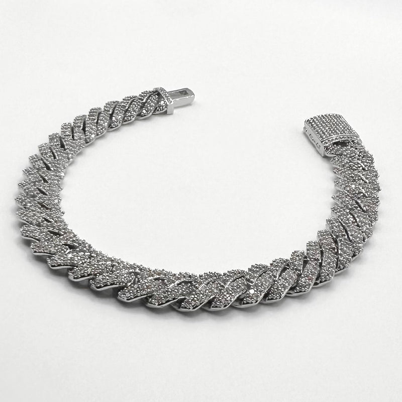10mm Iced Prong Bracelet
