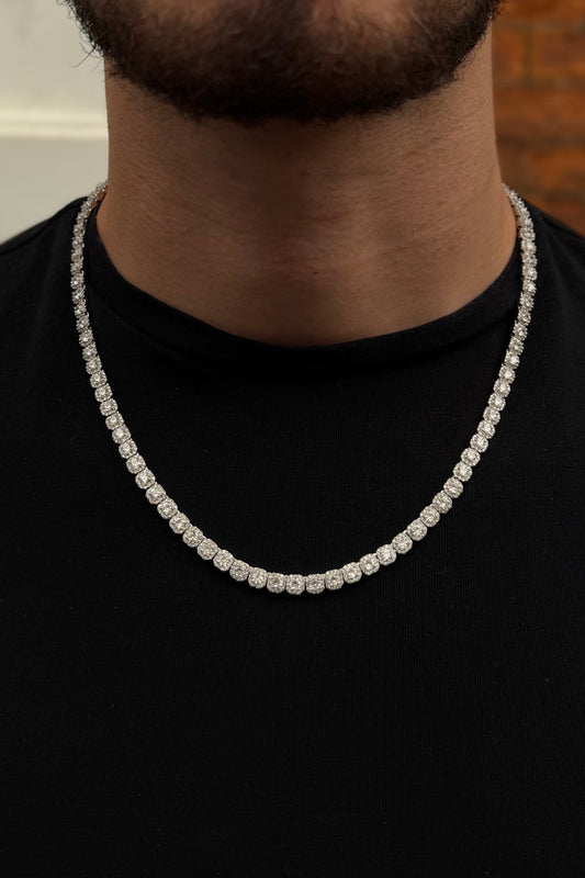 5mm Clustered Tennis Chain