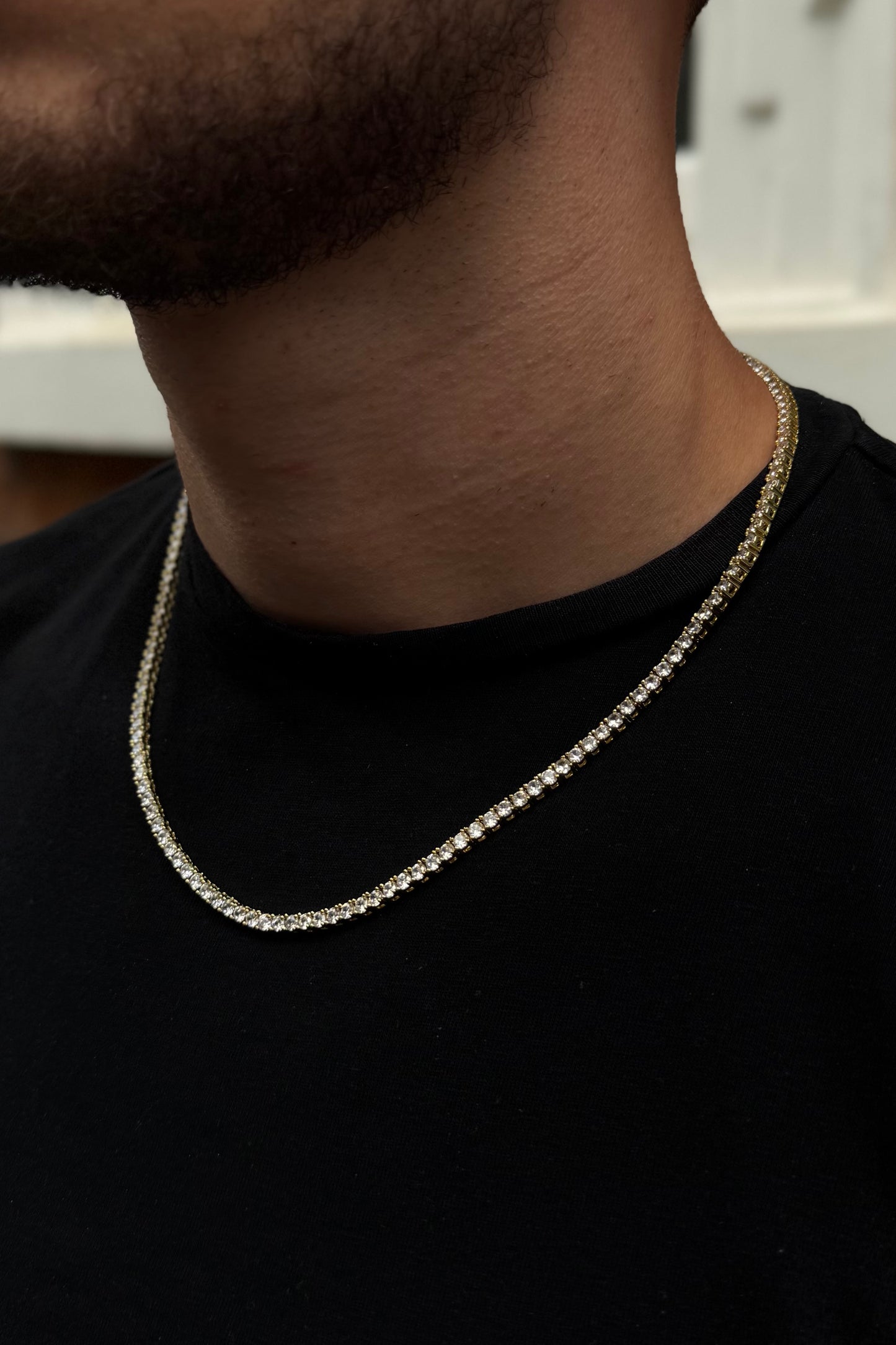 3mm Tennis Chain - Gold