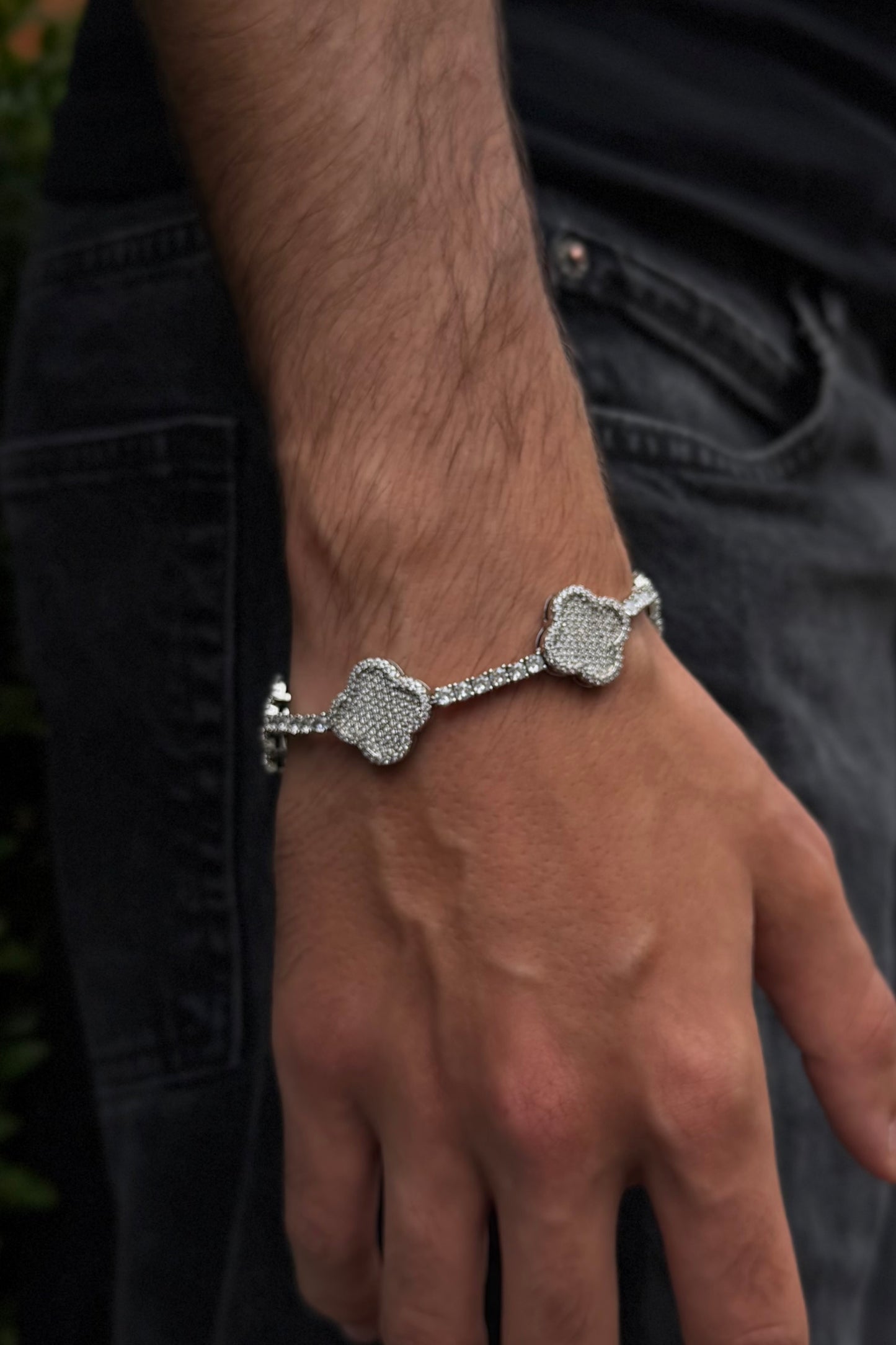3mm Motif Tennis Bracelet