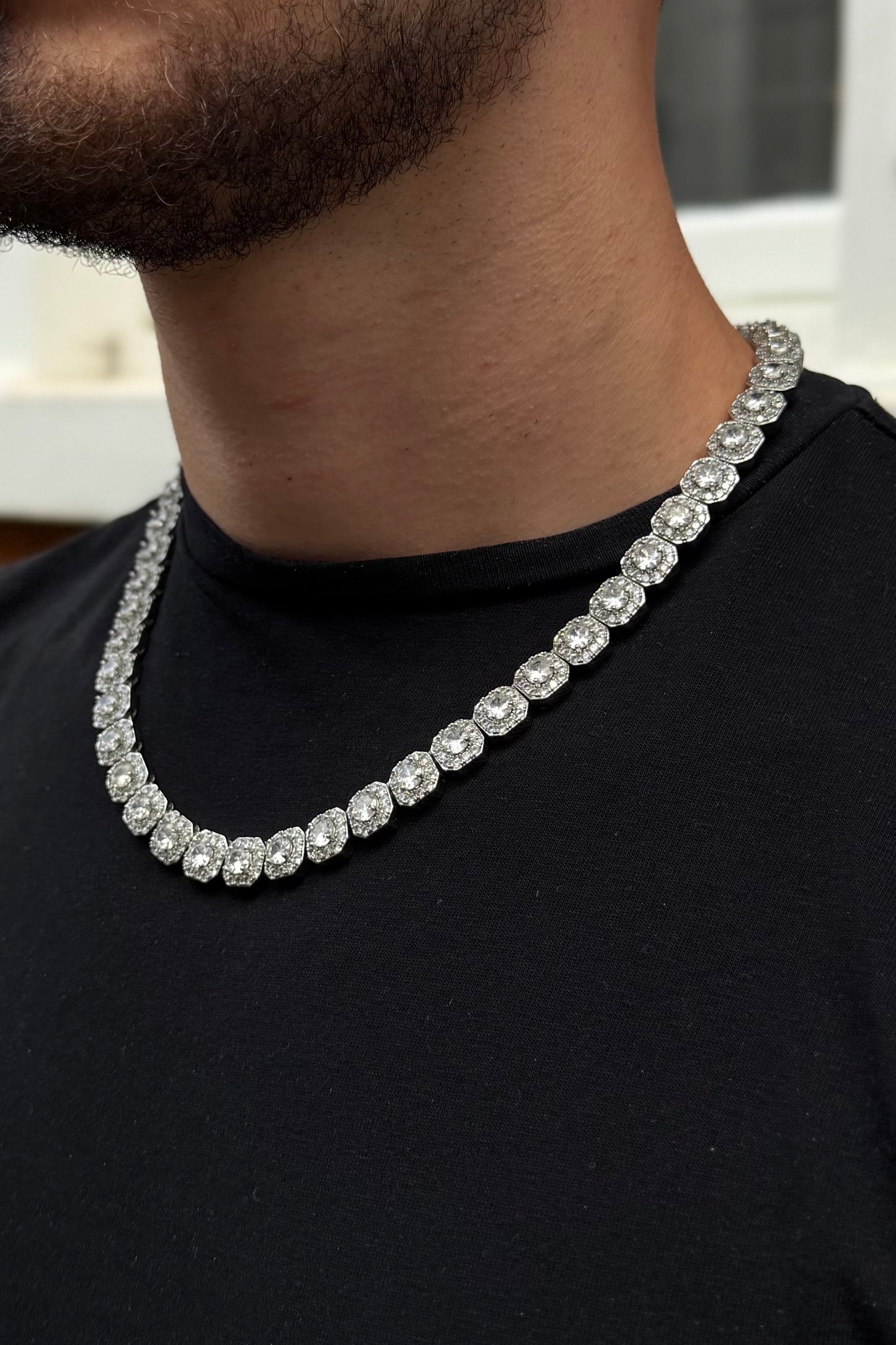 10mm Clustered Tennis Chain