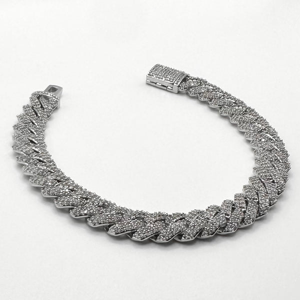 10mm Iced Prong Bracelet