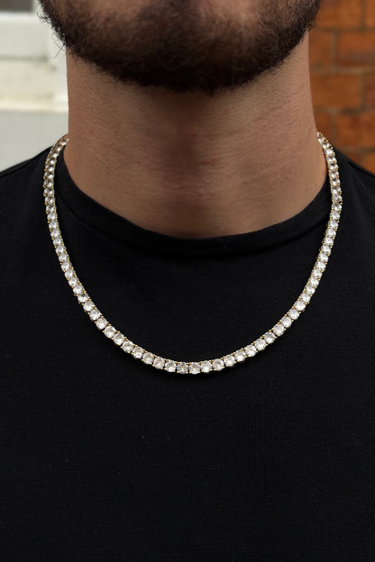 5mm Tennis Chain - Gold